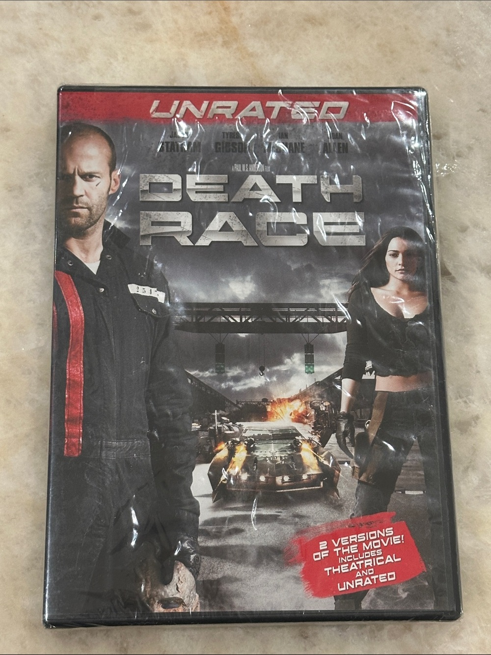 Universal Death Race DVD - Black & Red Cover